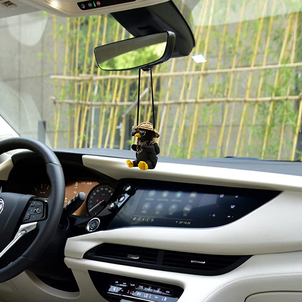 Swinging Duck Car Hanging Ornament, Cool Car Hanging Accessories