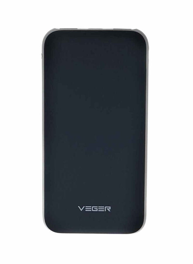 スマホアクセサリー VEGER POWER BANK V25 25000mAh VEGER Power Bank 25000 mAh 2 USB Out Put - V11 - Black - MediaSpace