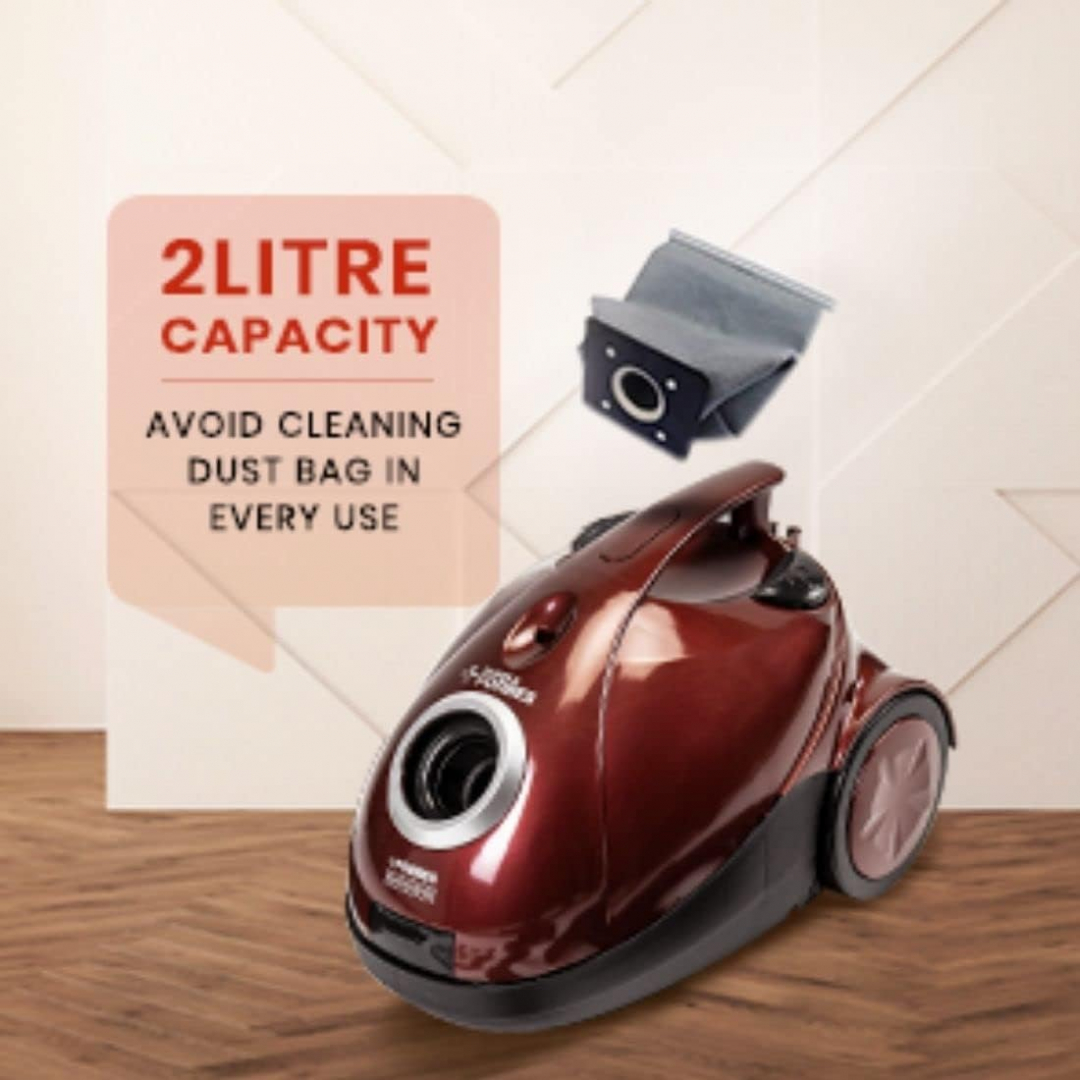 Eureka Forbes Quick Clean DX 1200-Watt Vacuum Cleaner (Red) with