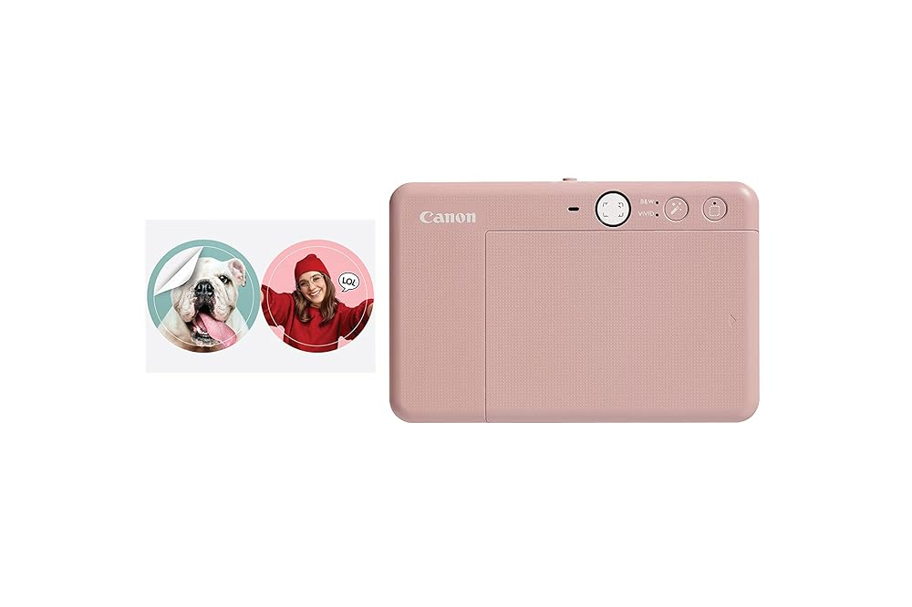 Canon Zoemini S2 Instant Camera Colour Photo Printer, Rose Gold