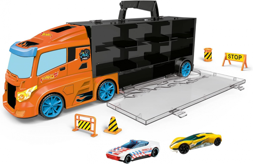 Wheels Mega Hauler CamiÃ³n Con Autos Hot Wheels Mega Camion Camion