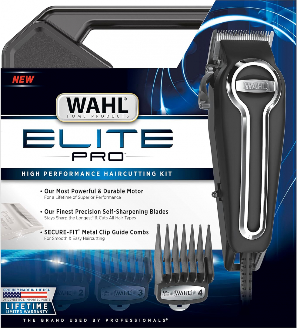 Wahl Clipper Elite Pro High Performance Haircut Kit for Men with