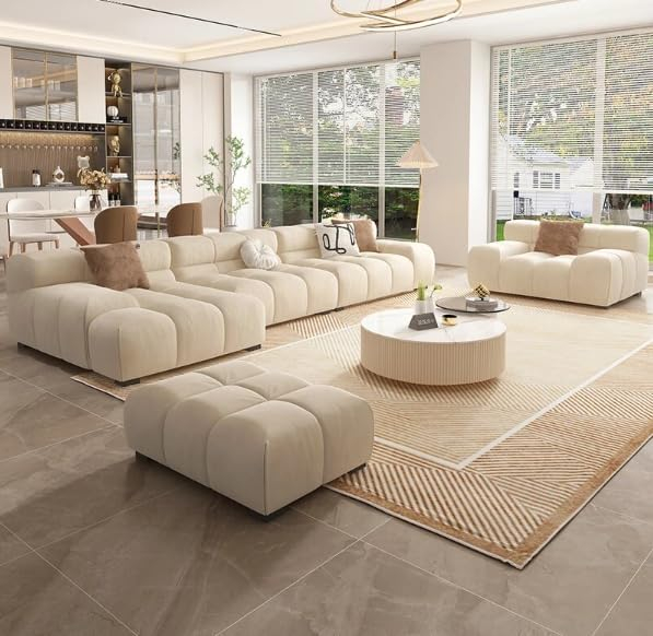 GEMEZO Italian Minimalist (Wood Sofa Nordic White sale Wax)