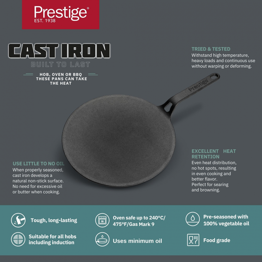 Prestige Cast Iron Hob To Oven Cookware Nadiya Hussain Cast Iron