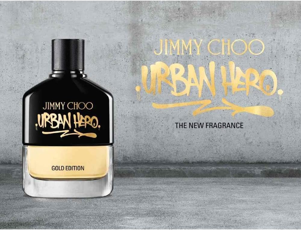 香水(男性用) JIMMY CHOO URBAN HERO GOLD EDITION 100ml Jimmy Choo Urban Hero Gold Edition for Men Eau De Parfume 100 Ml