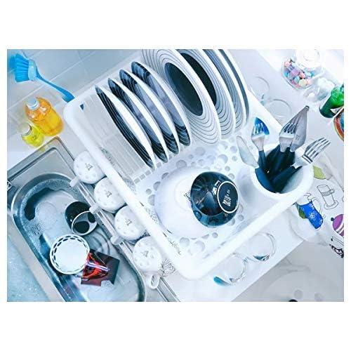 IKEA FLUNDRA White Dish Drainer – Compact, Stylish, and Functional