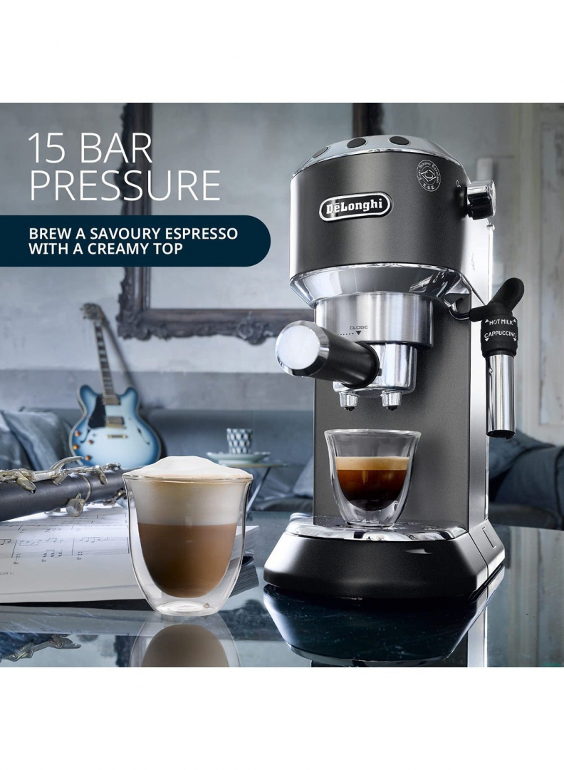 DeLonghi Dedica Pump Espresso Manual Coffee Machine,