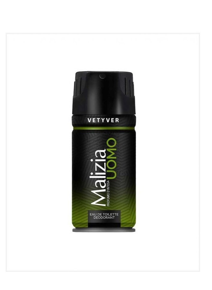 Body Spray Malizia Uomo Vetyver Parfum Malizia Deodorant Eau De