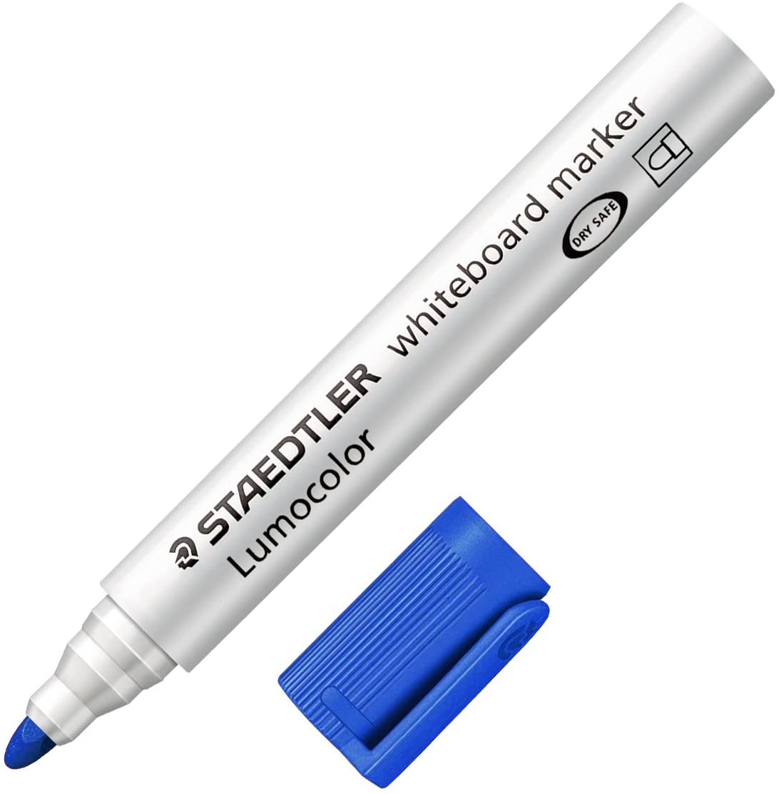 Staedtler Lumocolor 351 Whiteboard Marker Pen Bullet Tip Blue Ink
