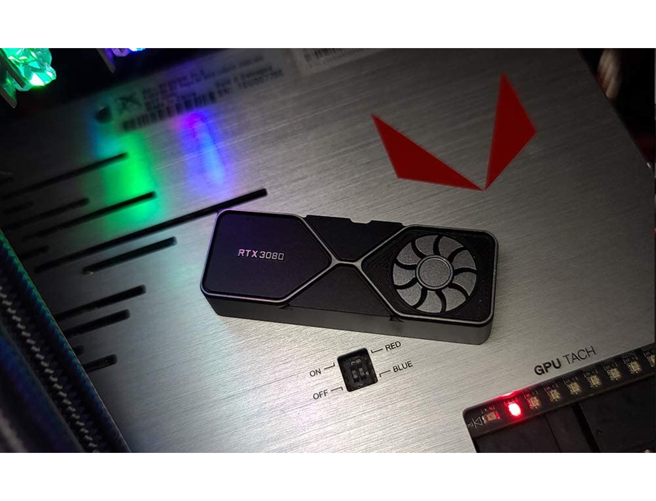 HolyOops Customized RTX 3080 Graphics Card Right Shift Metal
